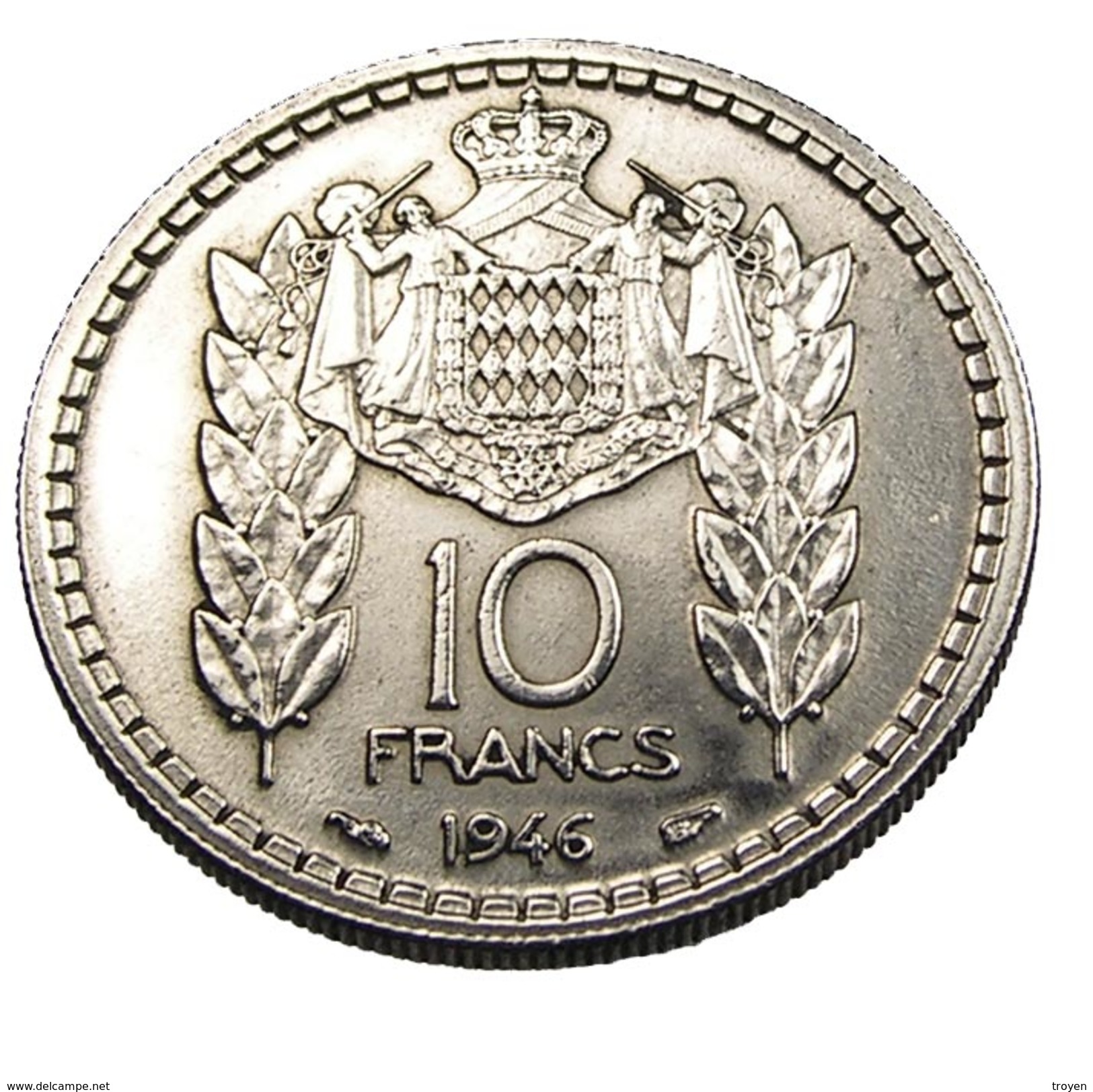 10 Francs - Monaco - 1946 - Cup Ni - TB+ - - 1922-1949 Louis II