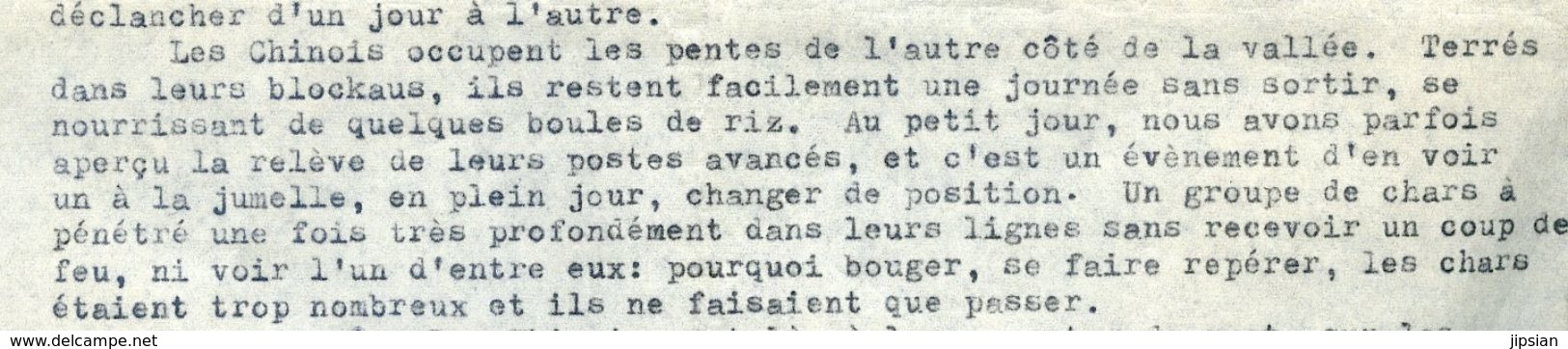 Guerre de Corée Authentique récit autographe Journal de Route par l' Aumonier Capitaine Gombert en 1952