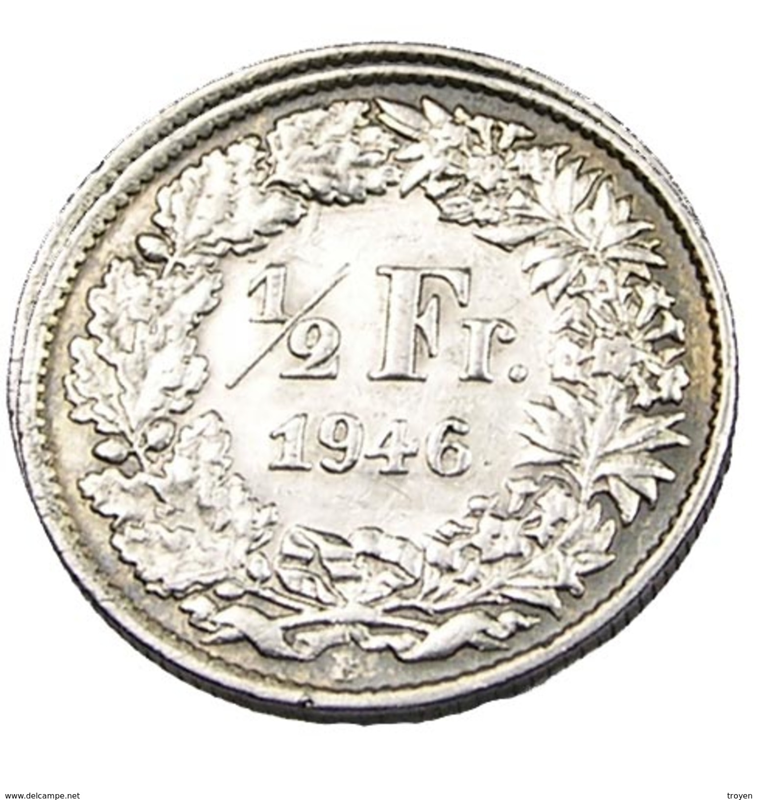 1/2 Franc  - Suisse - 1946 - Argent  - TTB - - Otros & Sin Clasificación