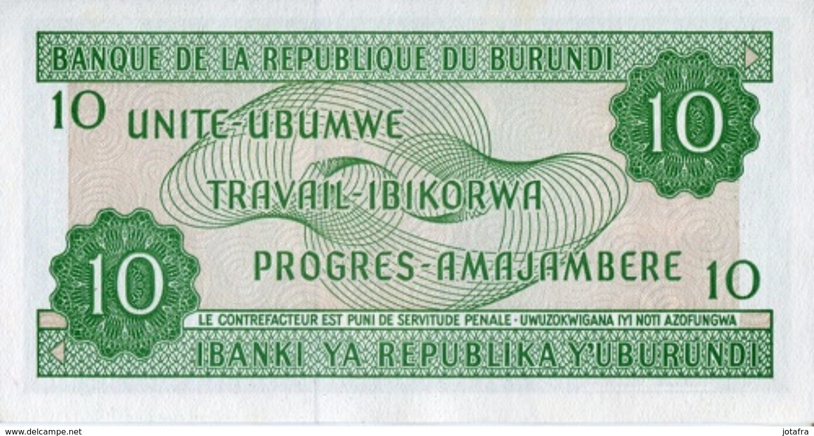 Burundi 2005, 10 Francos (UNC) - CF7595 - Burundi