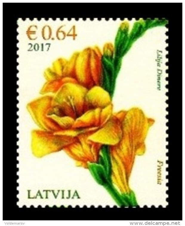 Latvia 2017 Mih. 1010 Flora. Flowers. Freesia MNH ** - Latvia
