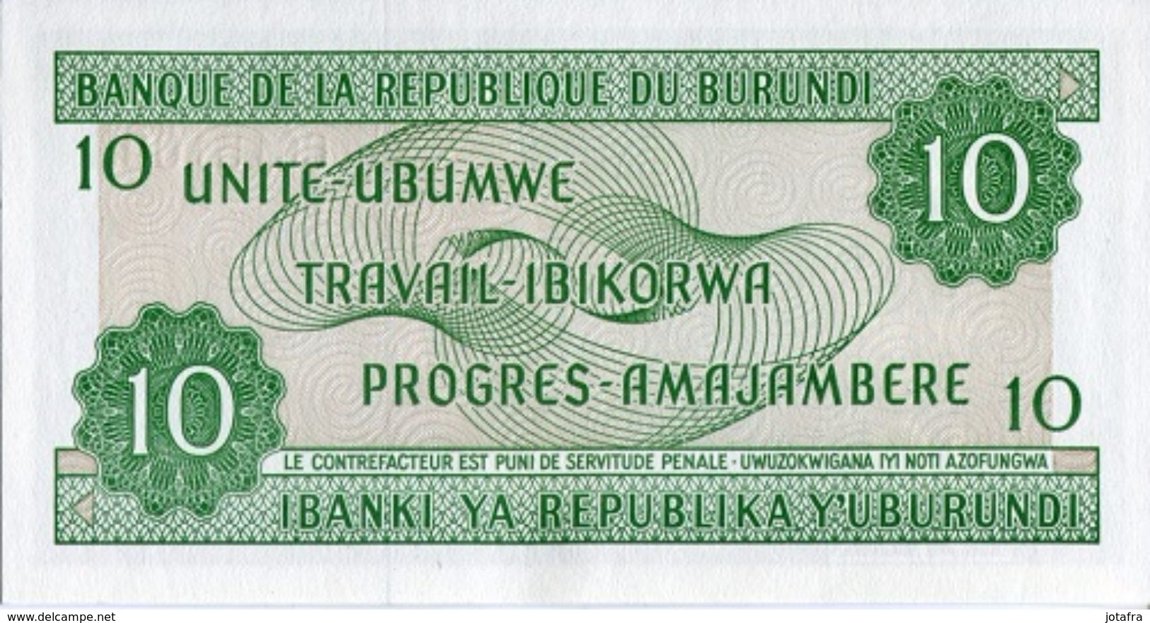 Burundi 2007, 10 Francos (UNC) - CF7624 - Burundi
