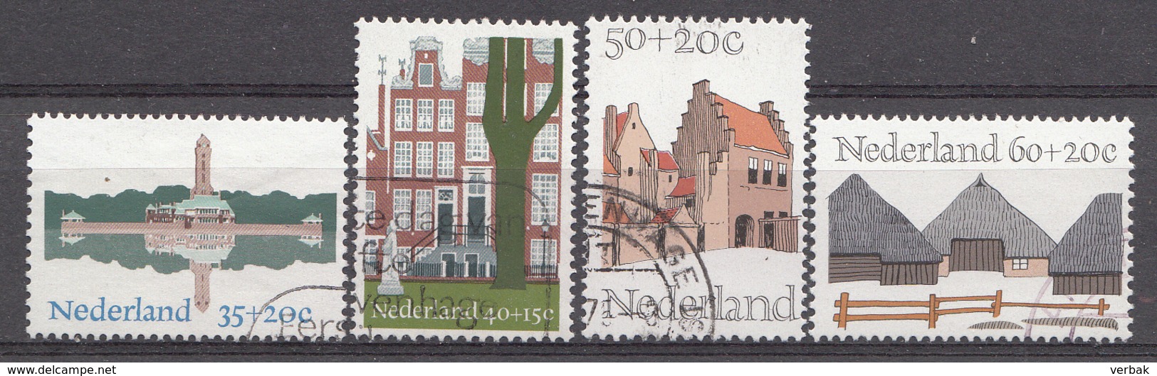 Pays-Bas 1975 Mi.nr: Mi.Nr: 1048-1051 Europäische Denkmalschutzjahr  Oblitèré / Used / Gebruikt - Used Stamps