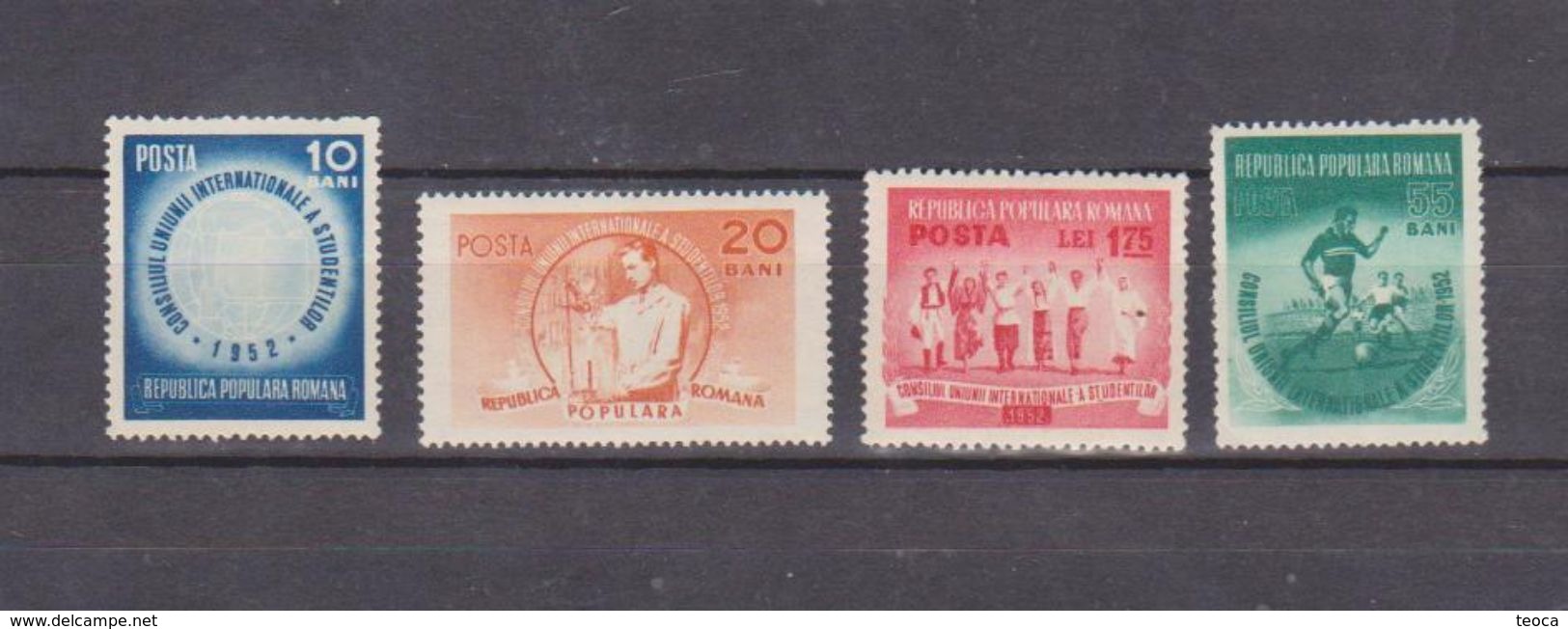 ROMANIA  1952,  MI 1404/07  SET COMPLET MNH GUMM ORIGINAL - Ongebruikt