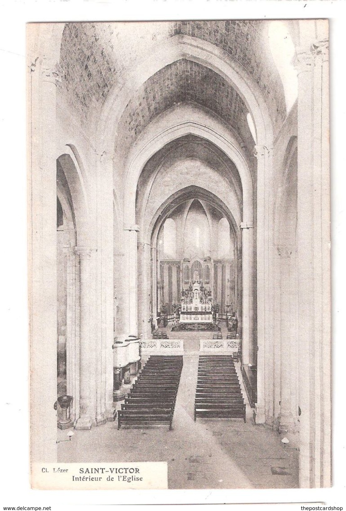 CPA 13 SAINT-VICTOR  Intérieur De L'Eglise 65 , SAINT-VICTOR , Intérieur De L'Eglise Marseilles - Alter Hafen (Vieux Port), Saint-Victor, Le Panier