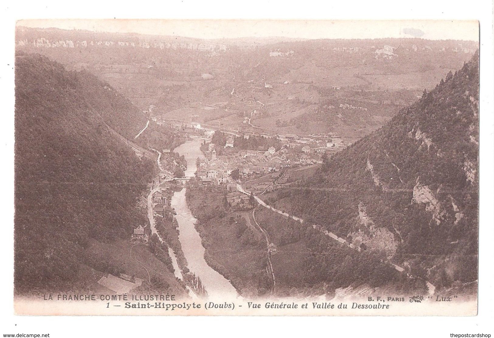 CPA 25 DOUBS SAINT HIPPOLYTE Vue Generale Et Vallee Du Dessoubre Achetez Immediatement - Saint Hippolyte