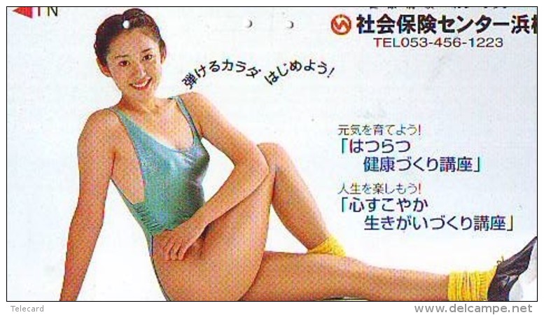 Télécarte Japon EROTIQUE (5930) EROTIC * Japan * ACTRESS * TK * BIKINI  GIRL * BATHCLOTHES * FEMME * SEXY LADY - Mode