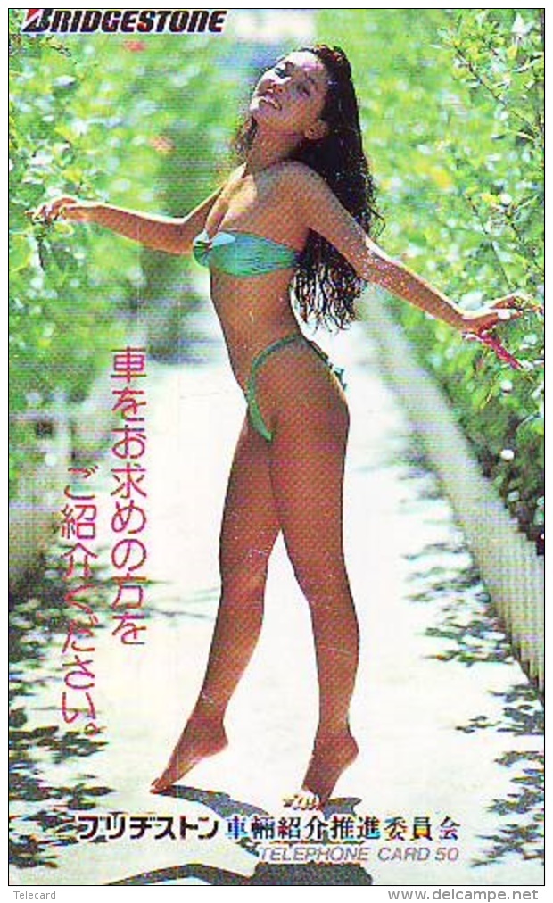 Télécarte Japon EROTIQUE (5931) EROTIC * Japan * ACTRESS * TK * BIKINI  GIRL * BATHCLOTHES * FEMME * SEXY LADY - Mode