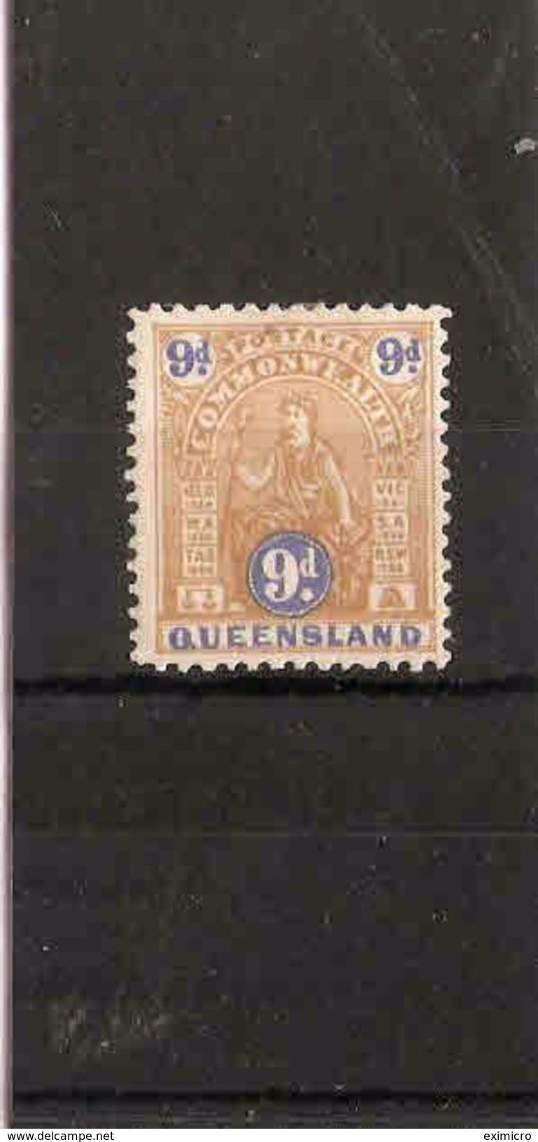 QUEENSLAND 1905 9d  SG 266 MOUNTED MINT Cat £38 - Neufs