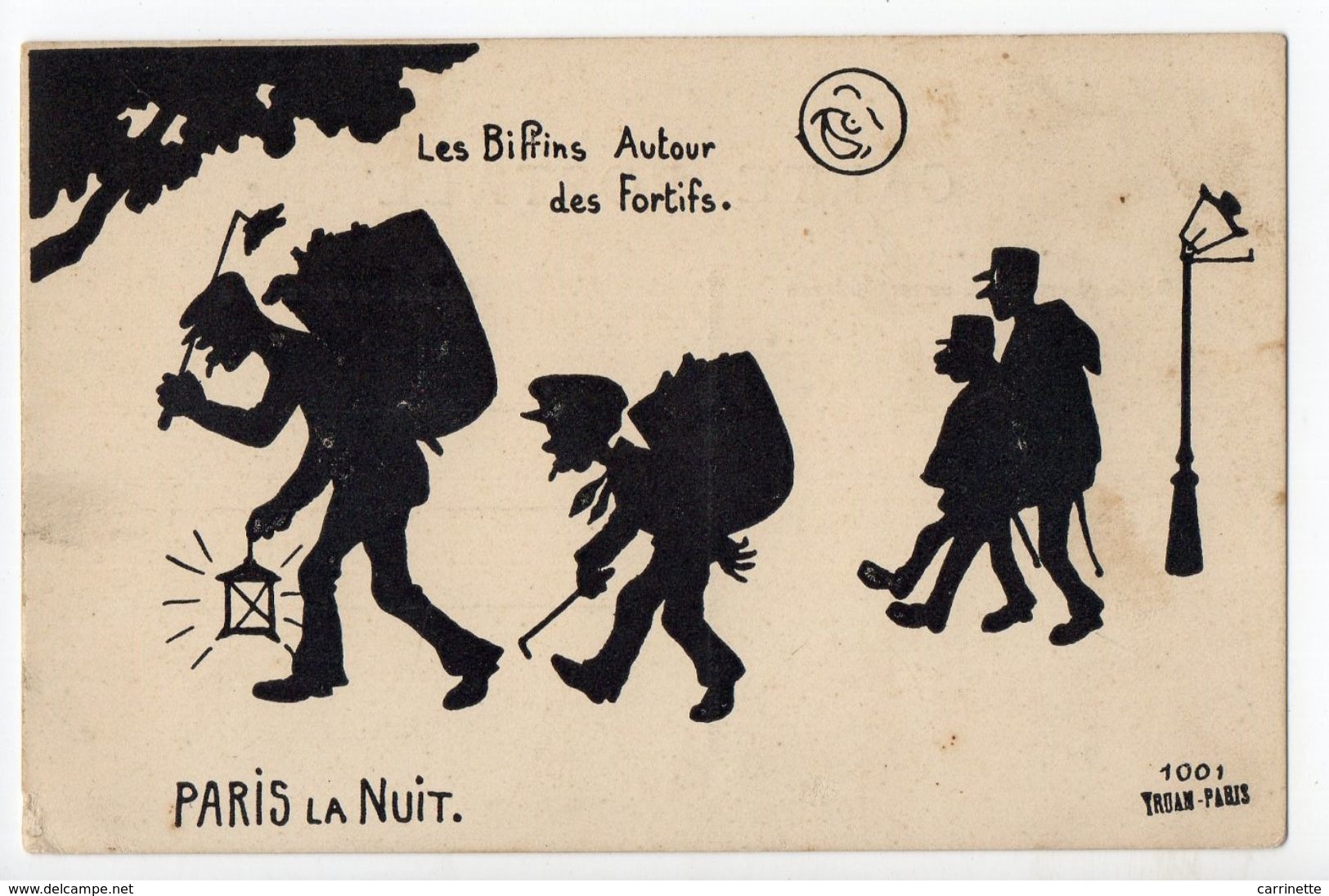 PARIS LA NUIT - Illustrateur NORWINS - Les Biffins Autour Des Fortifs - Norwins