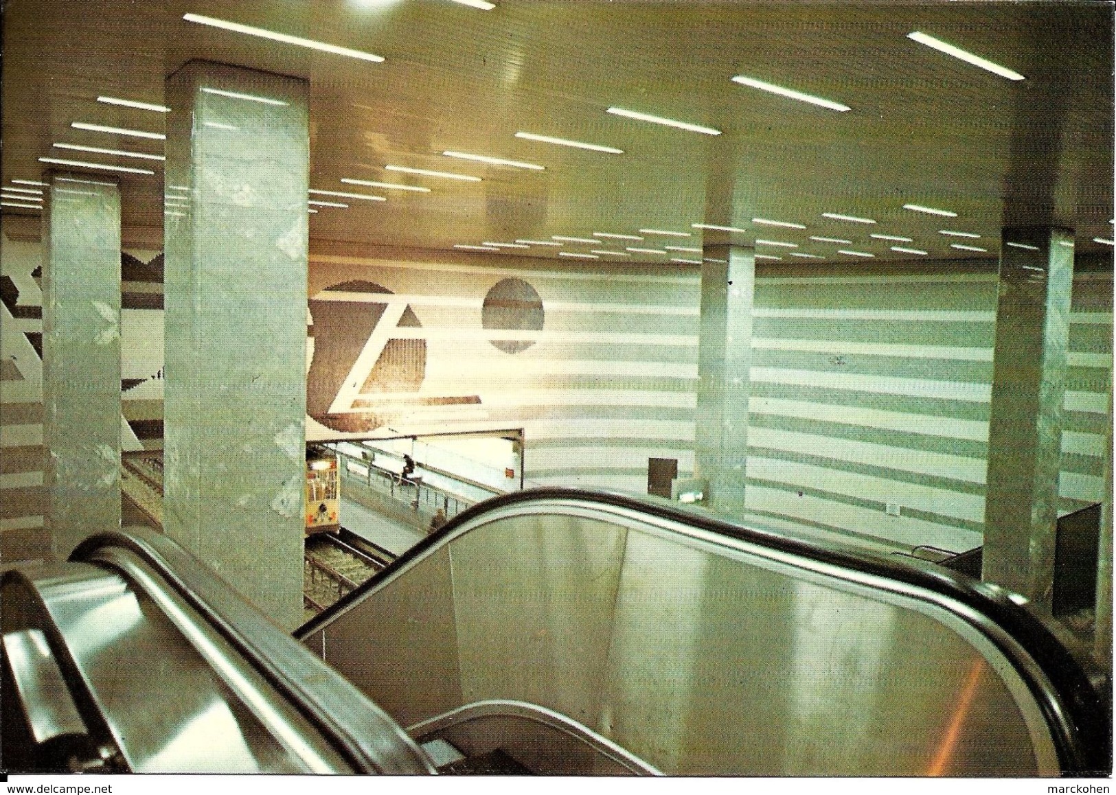 Bruxelles (1000) : Métro De Bruxelles, En Version Prémétro - Ligne 5, Station Diamant. CPSM. - Vervoer (ondergronds)