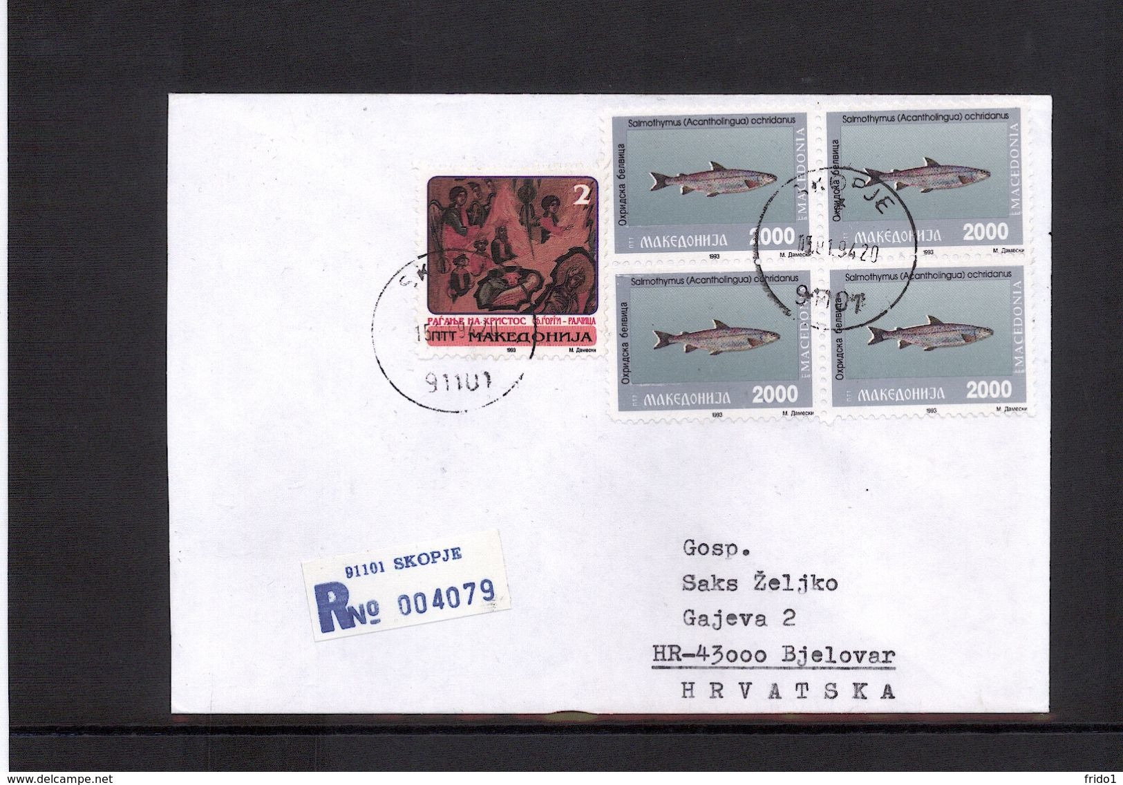 Makedonien / Macedonia 1994 Interesting Registered Letter - North Macedonia