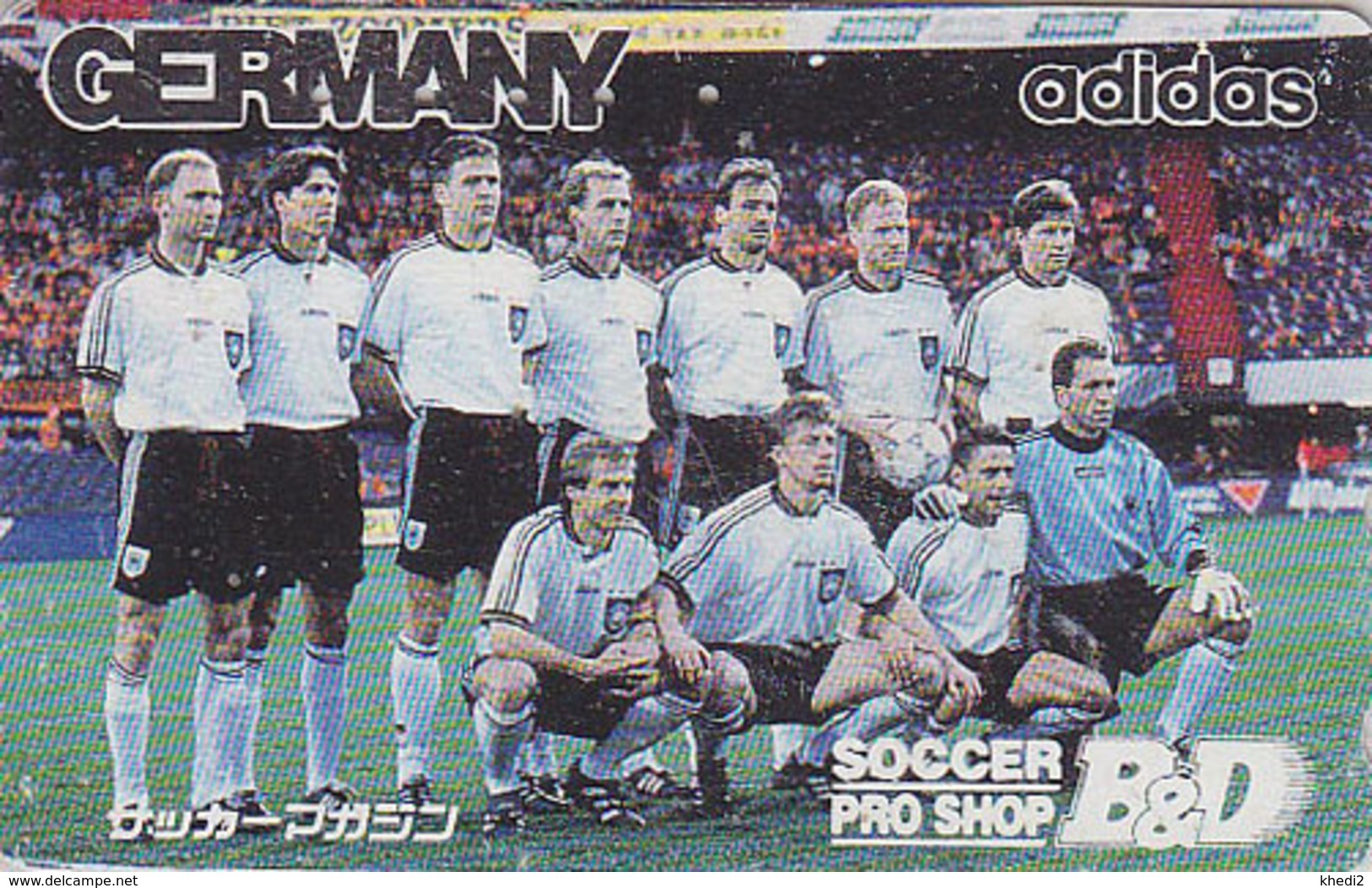 Télécarte Japon / 110-011 -  ADIDAS - FOOTBALL - SOCCER Japan Phonecard - Germany Related Telefonkarte - 15 - Sport