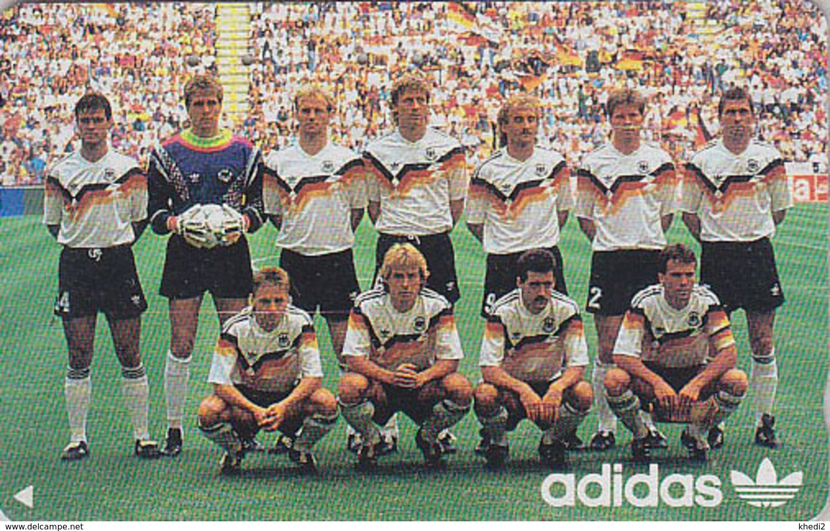 Rare Télécarte Japon / 110-011 -  ADIDAS - FOOTBALL - SOCCER Japan Phonecard - Germany Related Telefonkarte - 16 - Sport