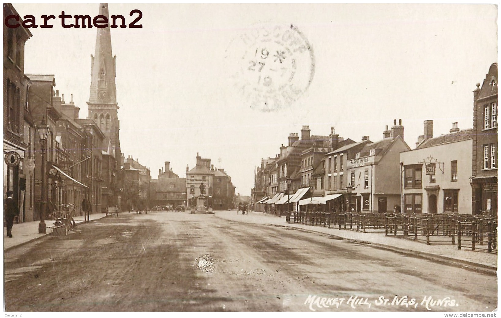 PHOTO CARD : MARKET HILL ST. IVES HUNTS  CORNWALL SCILLY ISLES ENGLAND U.K. - Autres & Non Classés