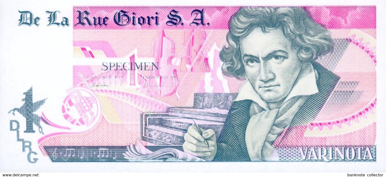 Testgeld  Testnoten Test Note SPECIMEN  De La Rue Giori S.A. ! - Altri & Non Classificati