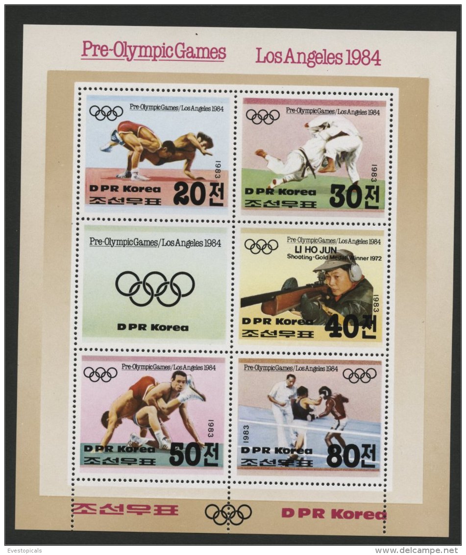 NORTH KOREA, OLYMPIC GAMES 1984 SOUVENIR SHEET - Corea Del Norte