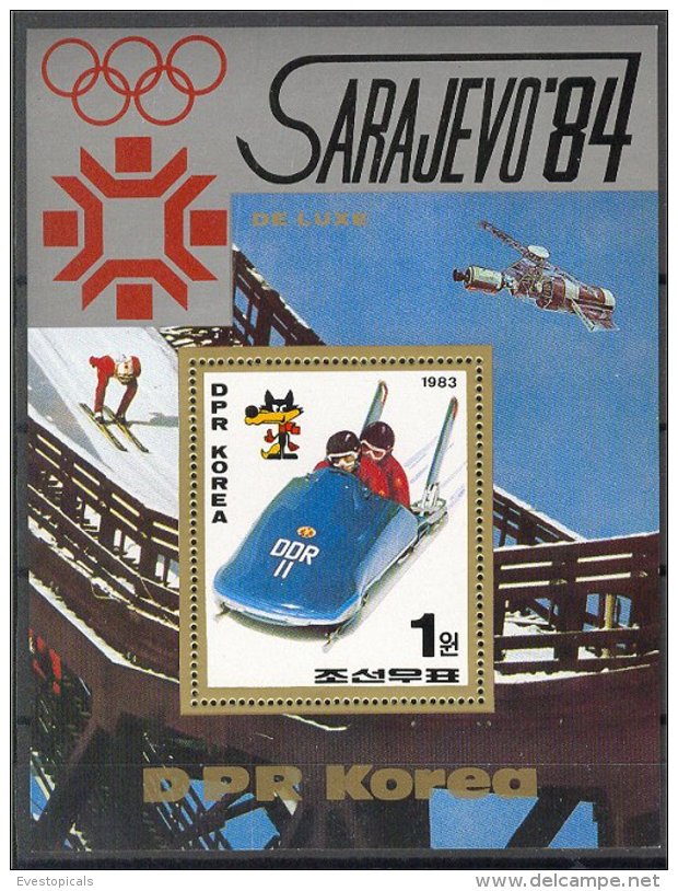 NORTH KOREA, OLYMPICS 1984, BOB, S.S. MNH **! - Corée Du Nord