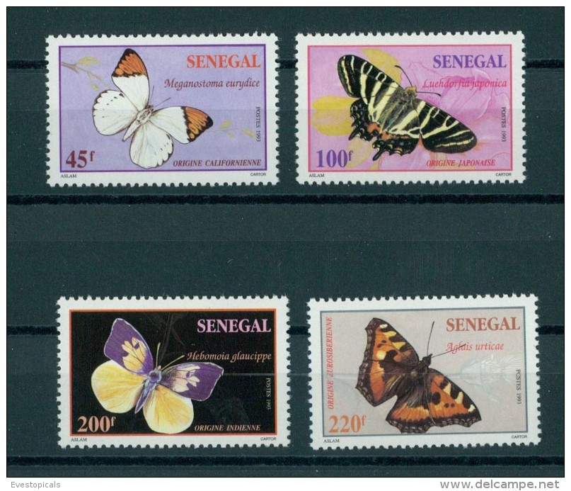 SENEGAL, FULL SET BUTTERFLIES MNH SET - Sénégal (1960-...)