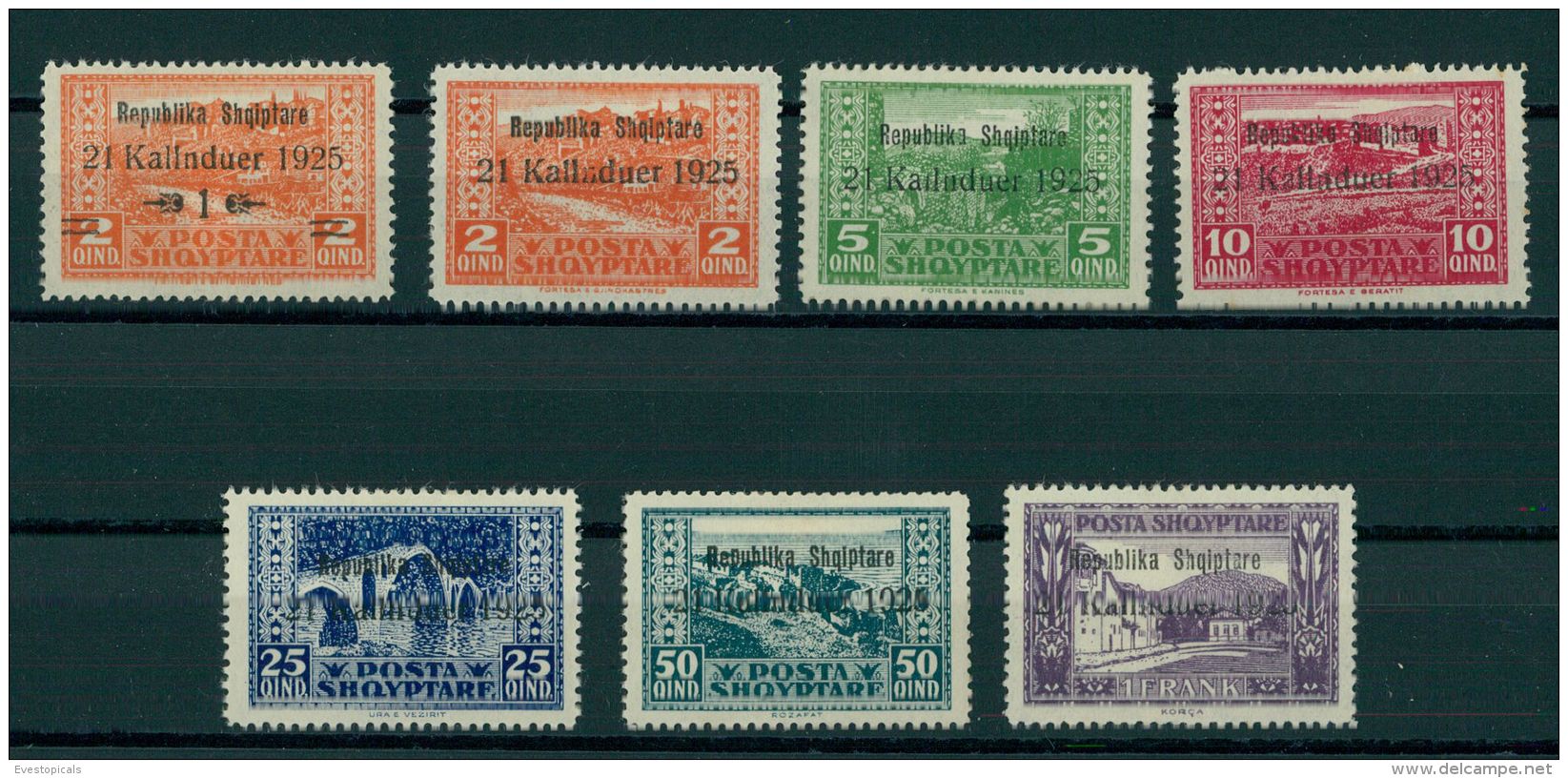 ALBANIA, Republika Shqiptare 21 Kallanduer 1925, LH - Albanie