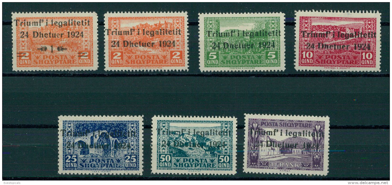 ALBANIA, Triumf'i Legalitetit 1924, LH SET - Albanie