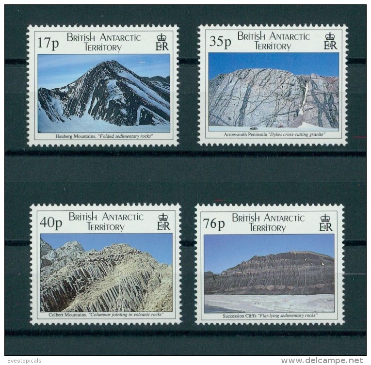 B.A.T / BRITISH ANTARCTIC TERRITORIES Geologic Formations, 1995 MNH SET - Neufs