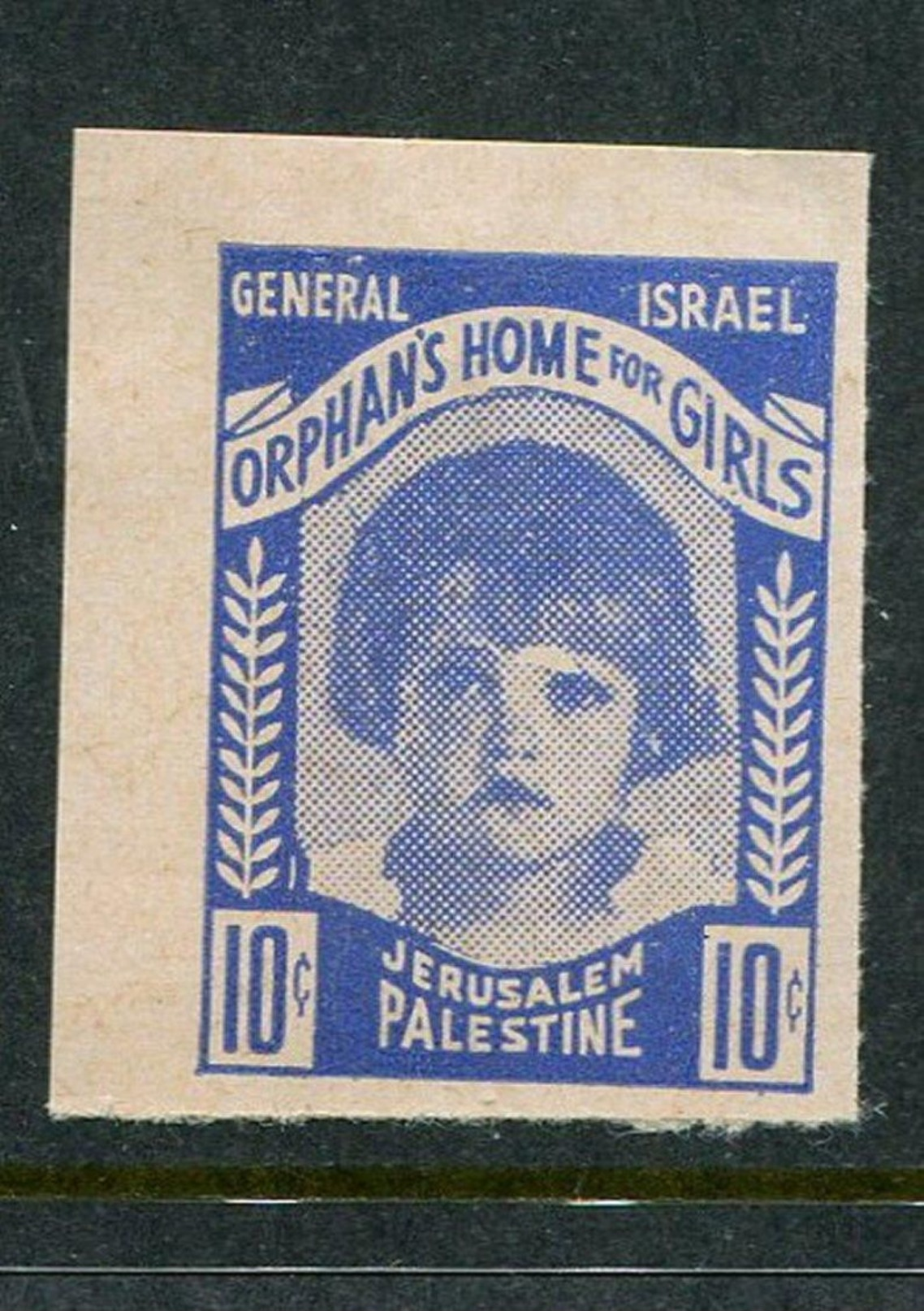 General Israel Orphans Home For Girls Reklamemarke Poster Stamp Vignette Hinged 1 X 1 3/8" - Cinderellas