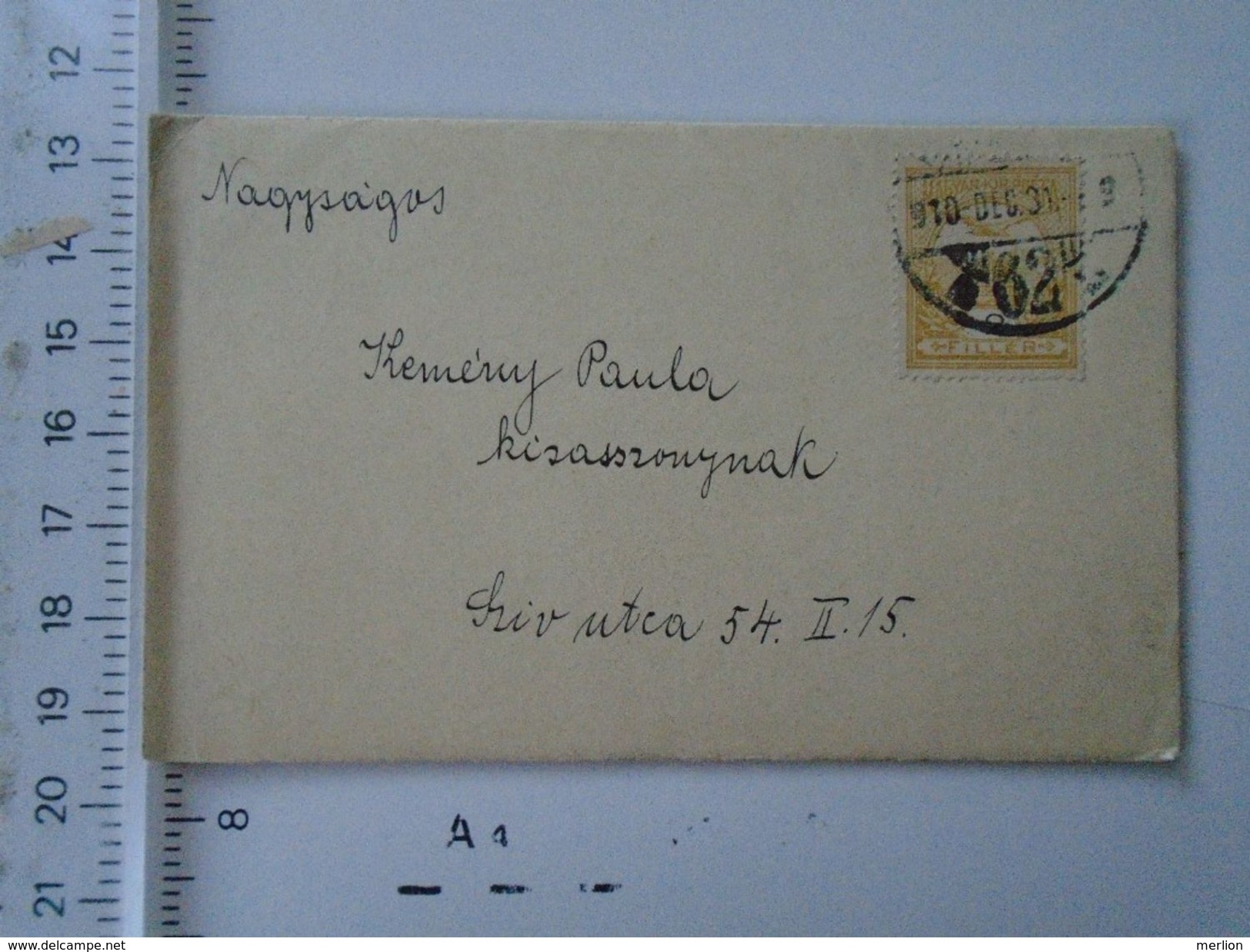 D151116  HUNGARY -Cover - Kemény Paula - Müller Jeno 1910 - Lettres & Documents