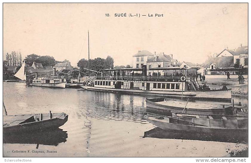 Sucé       44       Le  Port. Bateau.V.E. Vertou N°1  Débarcadère  Vue Sur L'Erdre         ( Voir Scan) - Other & Unclassified
