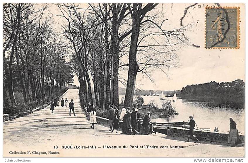 Sucé       44           Les Bords De L'Erdre.  L'Avenue Du Pont        ( Voir Scan) - Autres & Non Classés