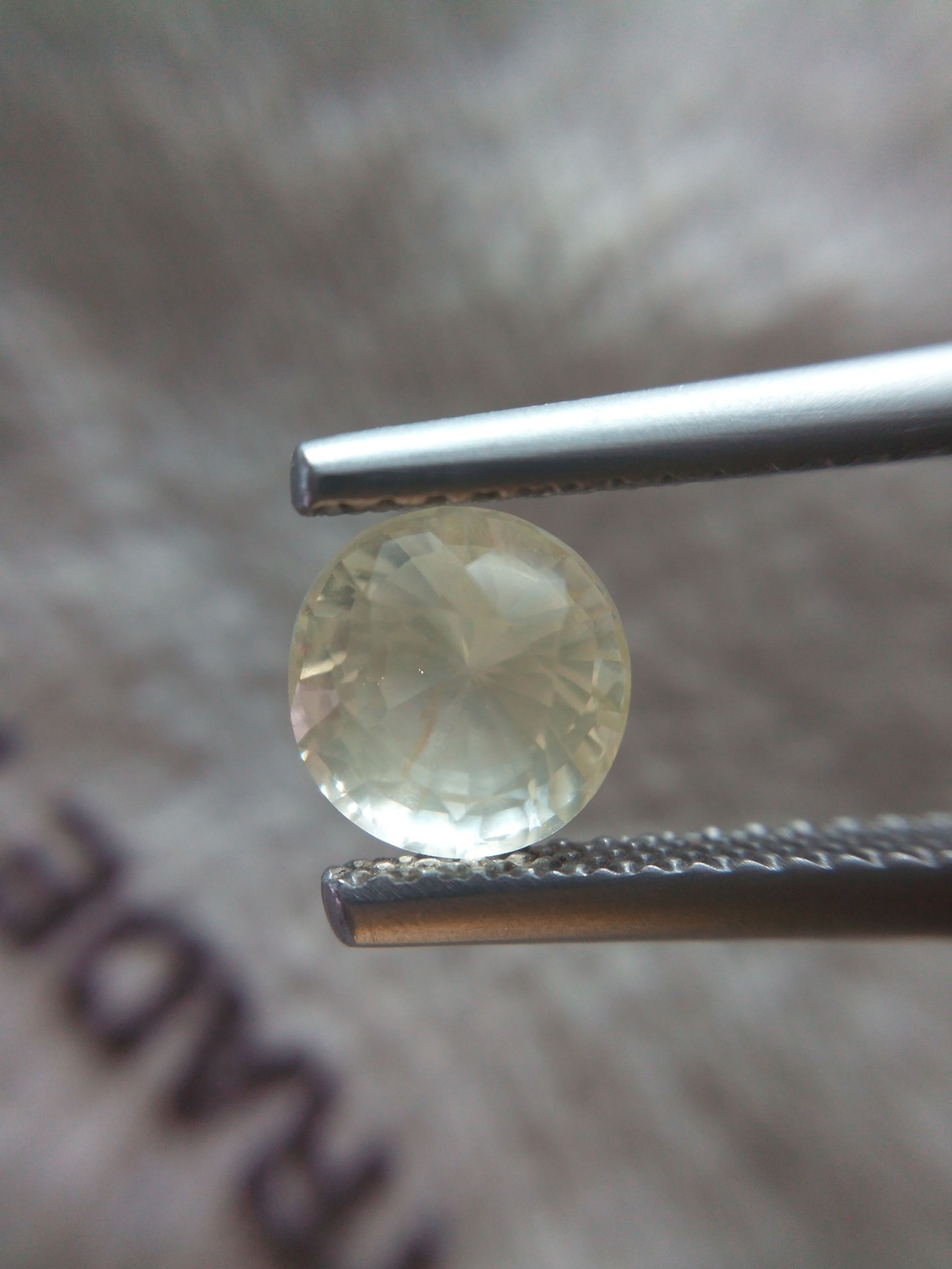 1.3 Ct 6.6MM Round Unheated Ceylon Yellow Sapphire | Clarity : Clean - Sapphire