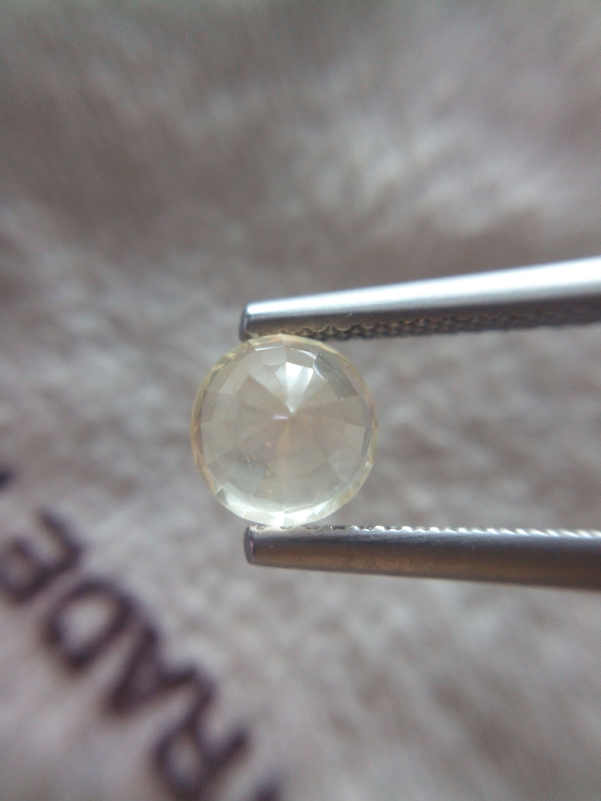 1.3 Ct 6.6MM Round Unheated Ceylon Yellow Sapphire | Clarity : Clean - Sapphire