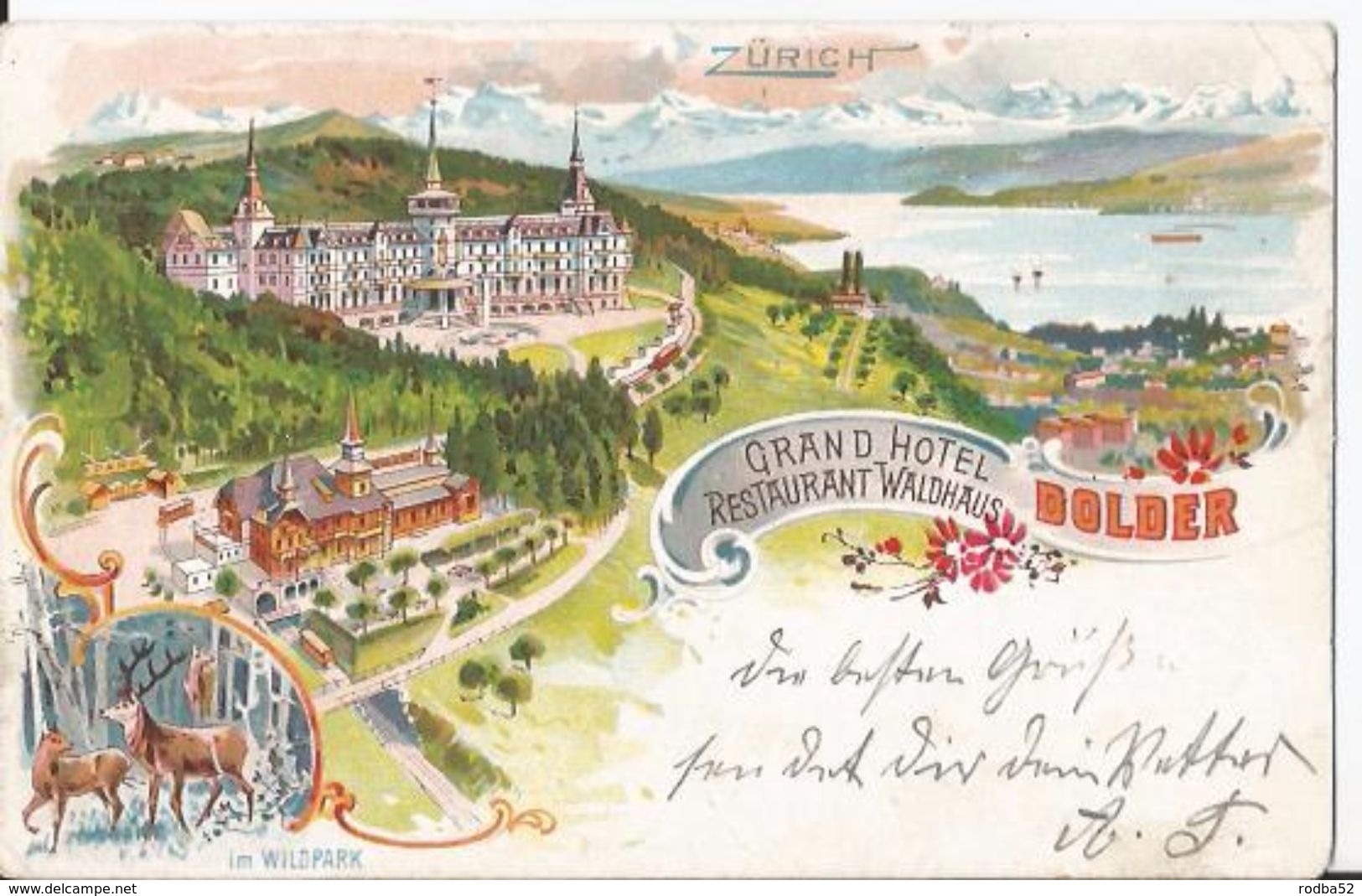 CPA - Zurich - Grand Hôtel Dolder - Restaurant Waldhaus - Litho - Wald