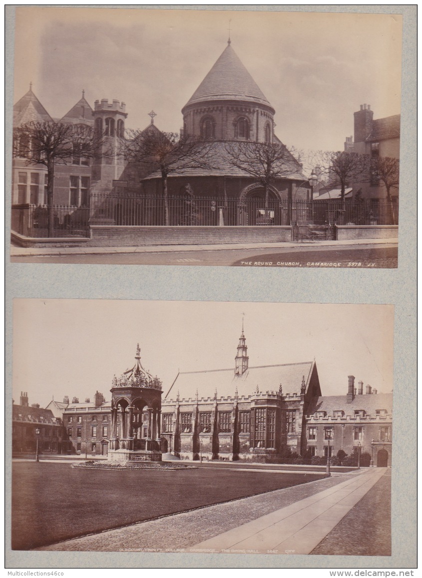 170617 - 4 PHOTOS Anciennes - ROYAUME UNI ANGLETERRE - CAMBRIDGE - The Round Church, Old Court Trinity College Gateway - Cambridge