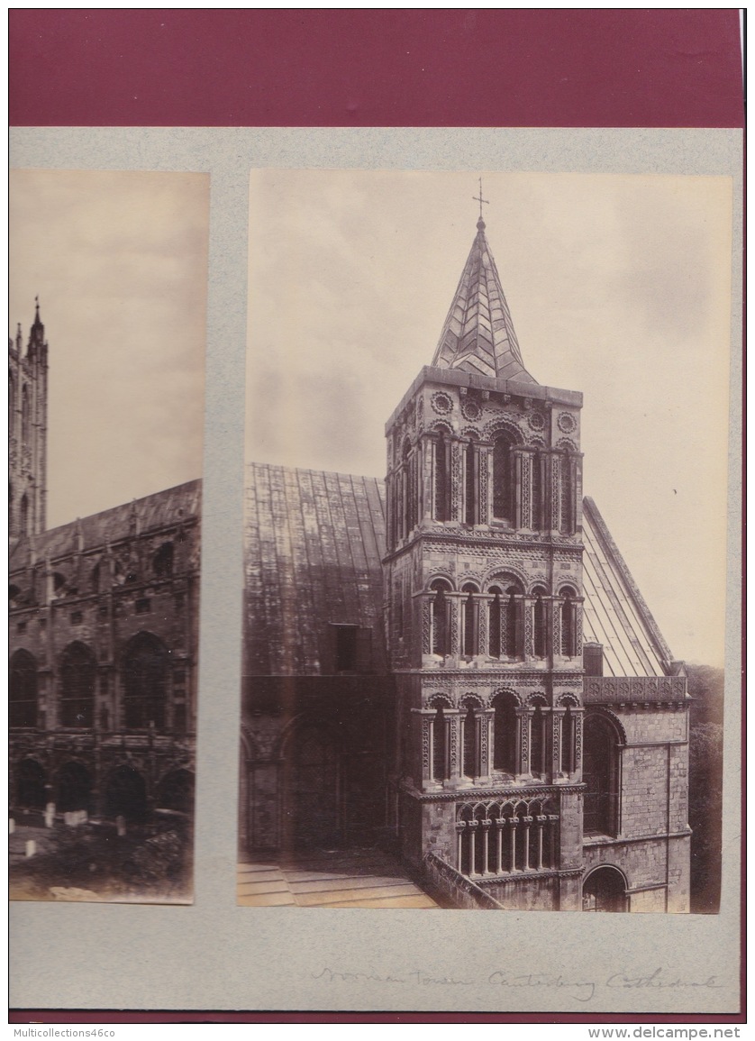 170617 - 3 PHOTOS Anciennes - ROYAUME UNI ANGLETERRE - KENT CANTERBURY Cathedral Norman Tour - Canterbury