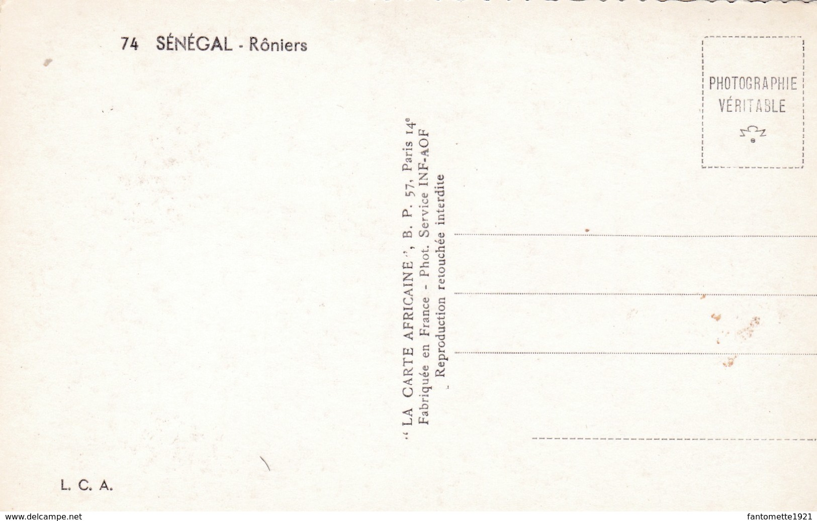 SENEGAL  RONIERS (dil181) - Sénégal