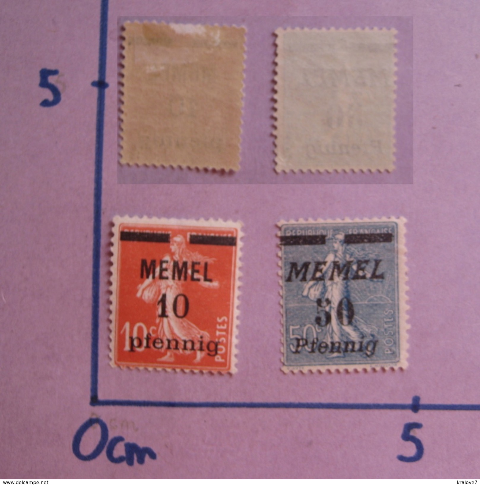 MEMEL FRANCE 1920-24 NEUF AVEC CHARNIERE  2 Timbres MEMEL 2 Stamps NEW MH - Ongebruikt