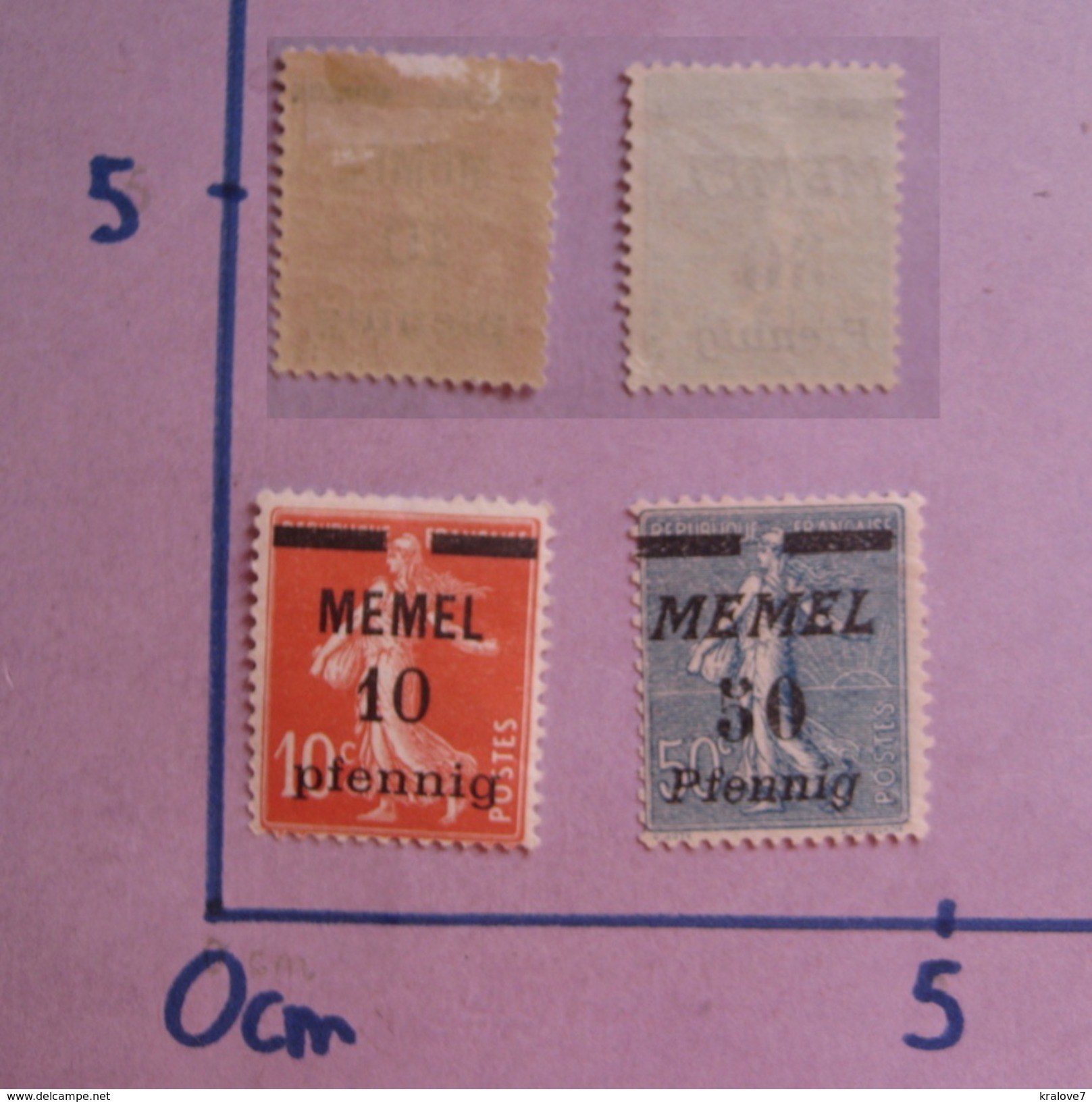 MEMEL FRANCE 1920-24 NEUF AVEC CHARNIERE  2 Timbres MEMEL 2 Stamps NEW MH - Neufs