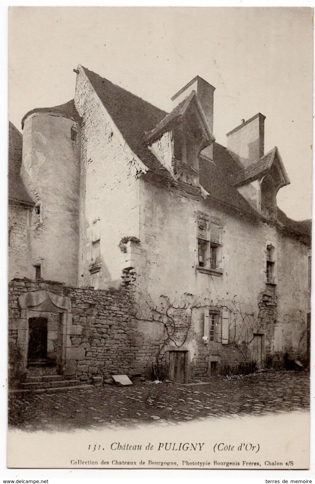 Puligny : Le Château (Photo. Bourgeois Frères, Chalon Sur Saône, N°131 - Collection Des Châteaux De Bourgogne) - Altri & Non Classificati