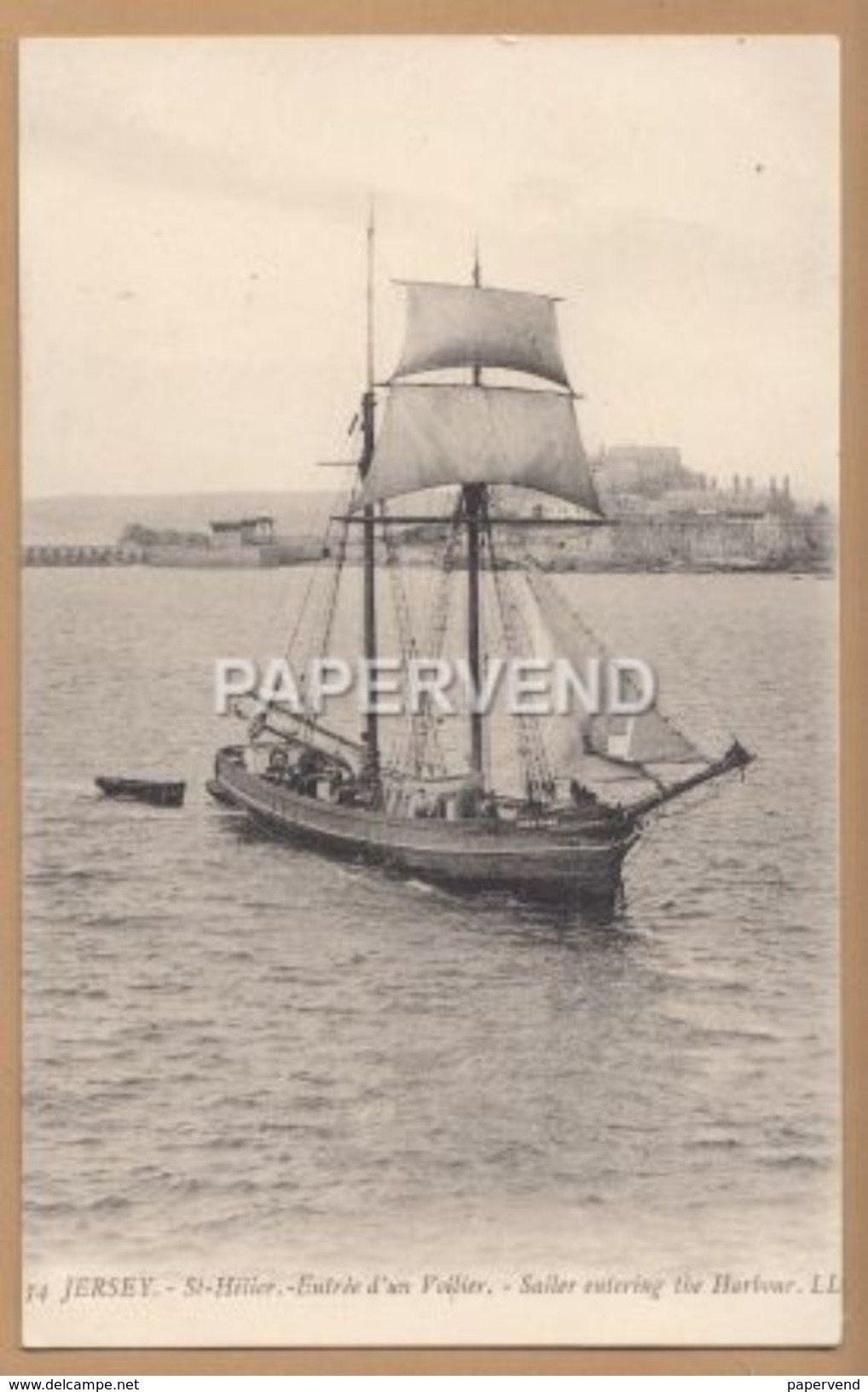 JERSEY St. Helier Sailing Ship Entering The Harbour LL  Jy58 - Other & Unclassified