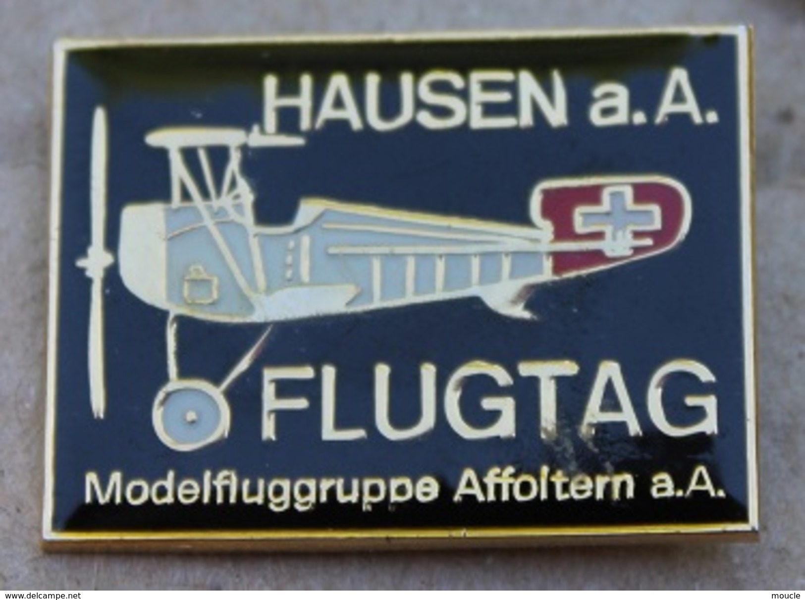 AVION - HAUSEN A.A FLUGTAG - MODELFLUGGRUPPE AFFOLTERM A.A - SCHWEIZ - SUISSE -    (JAUNE) - Avions
