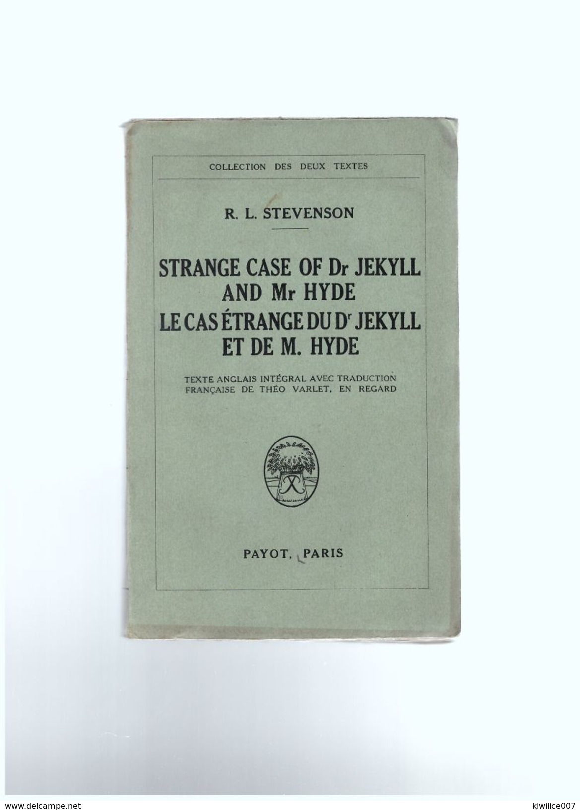 Strange Case Of Dr Jekyll And Mr Hyde. Le Cas étrange Du Dr Jekyll Et De M. Hyde Robert Louis Stevenson - 1900-1949