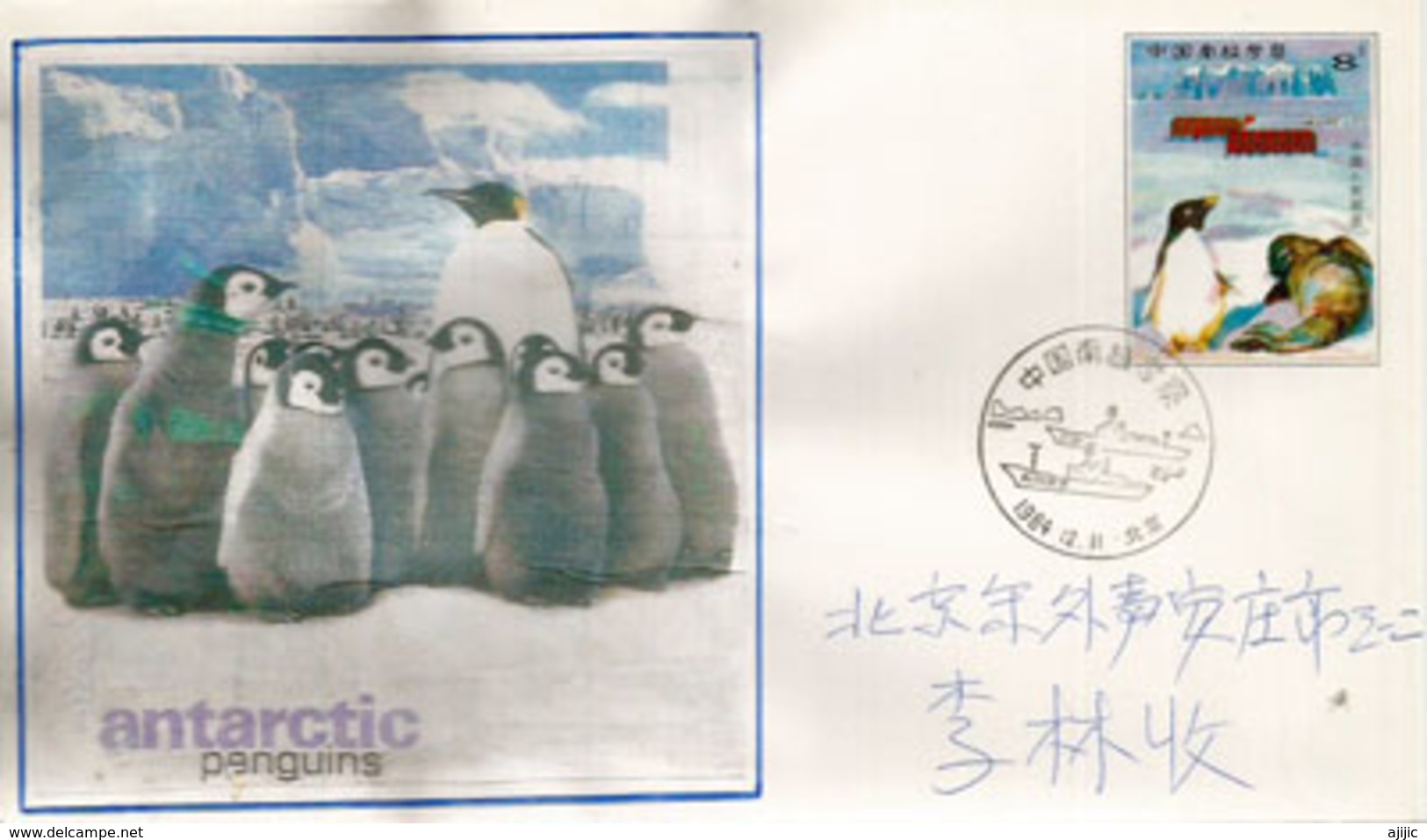 First Chinese Antarctic Expedition 1984, Cover Addressed To China - Errors, Freaks & Oddities (EFO)