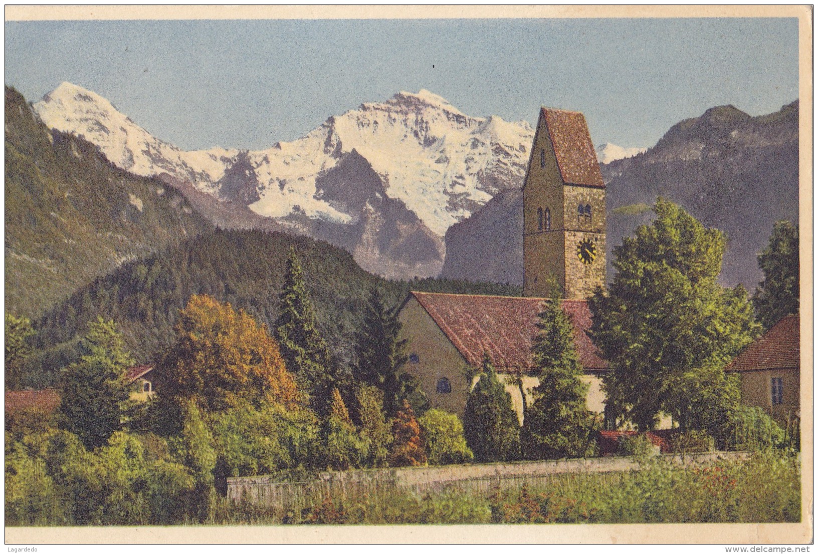 INTERLAKEN KIRCHE UNTERSEEN MONCH UND JUNGFRAU - Unterseen