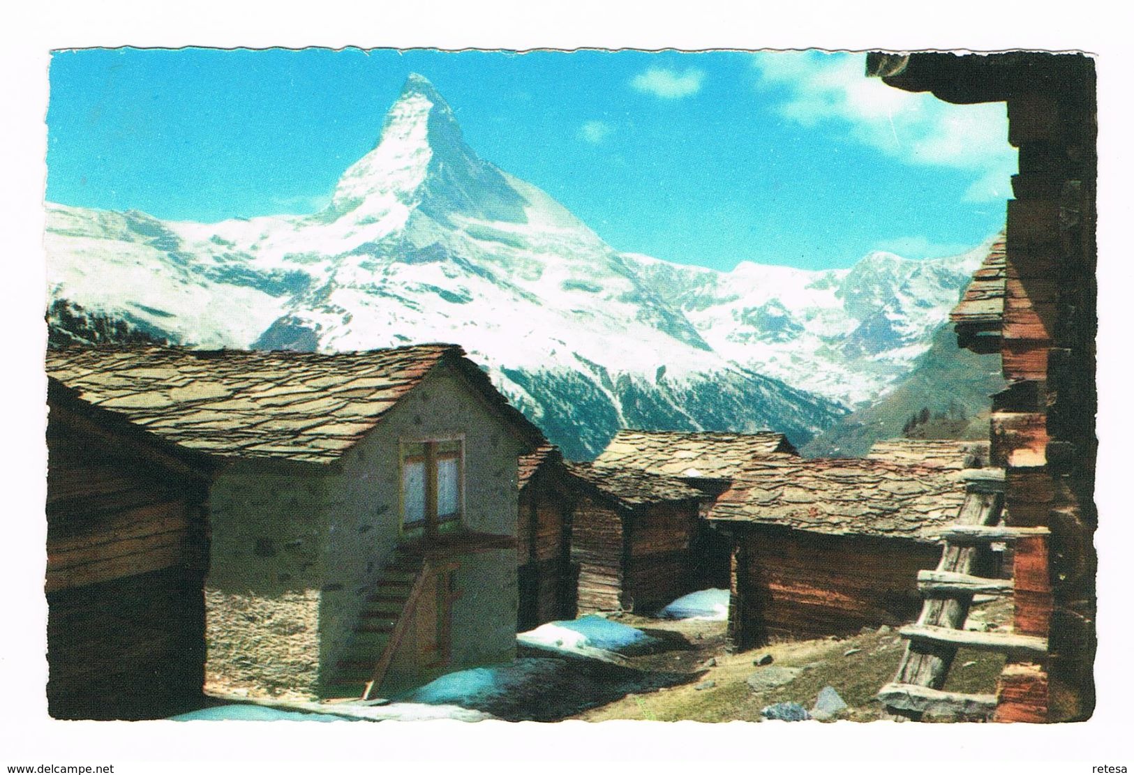 ZWITSERLAND OUDE POSTKAART DE MATTERHORN ( 4476 M ) - Autres & Non Classés