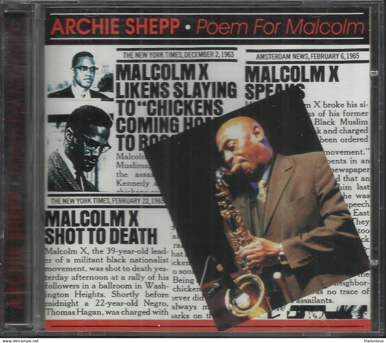 # CD: Archie Shepp – Poem For Malcolm - Giants Of Jazz – CD 53382 - Jazz