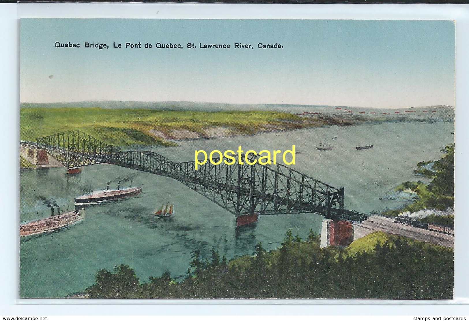 QUEBEC BRIDGE, CANADA. OLD POSTCARD  C.1910 #511. - Québec - Les Rivières