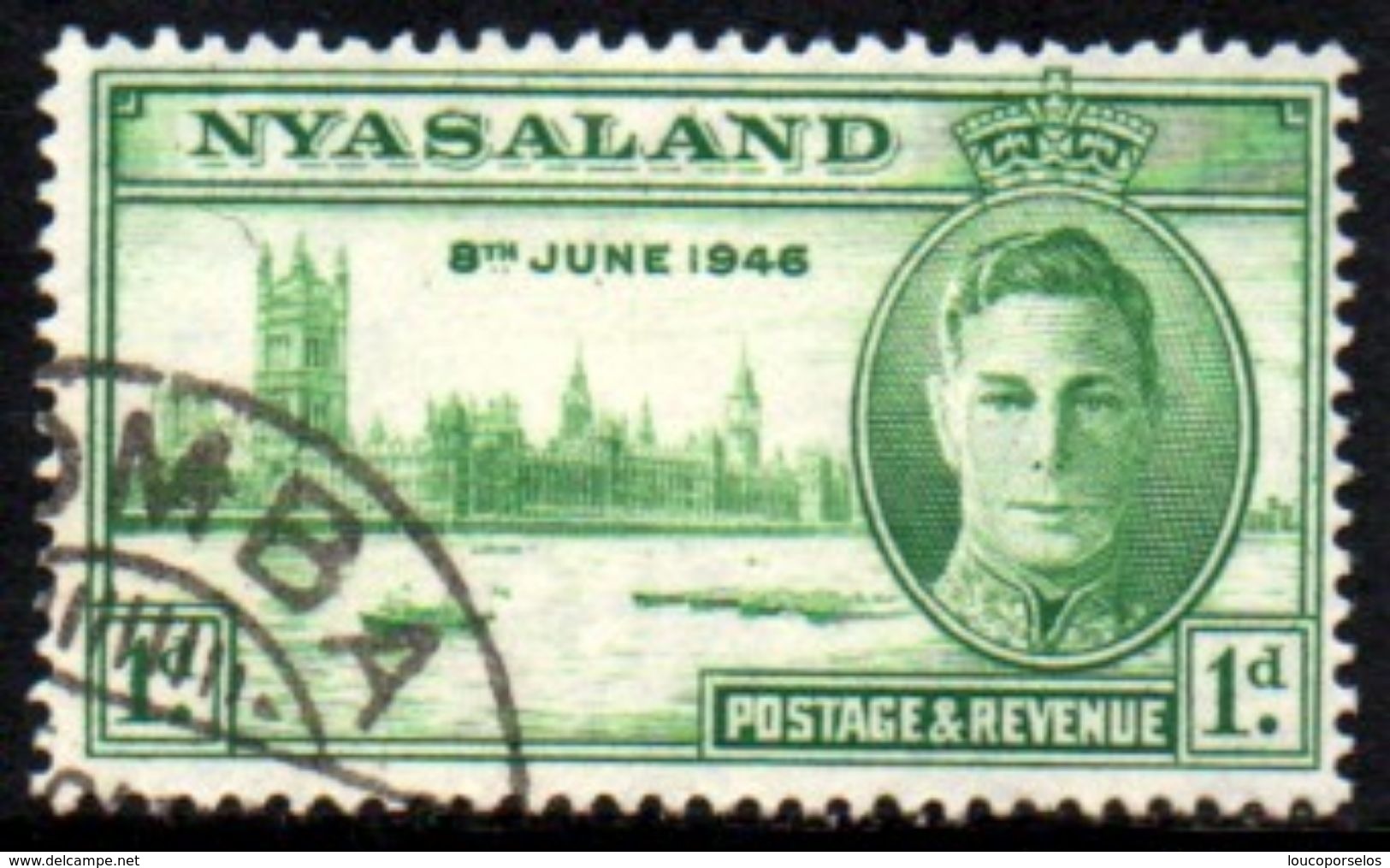 04533 Nyassaland 91 Aniversario Da Vitoria U - Nyasaland (1907-1953)