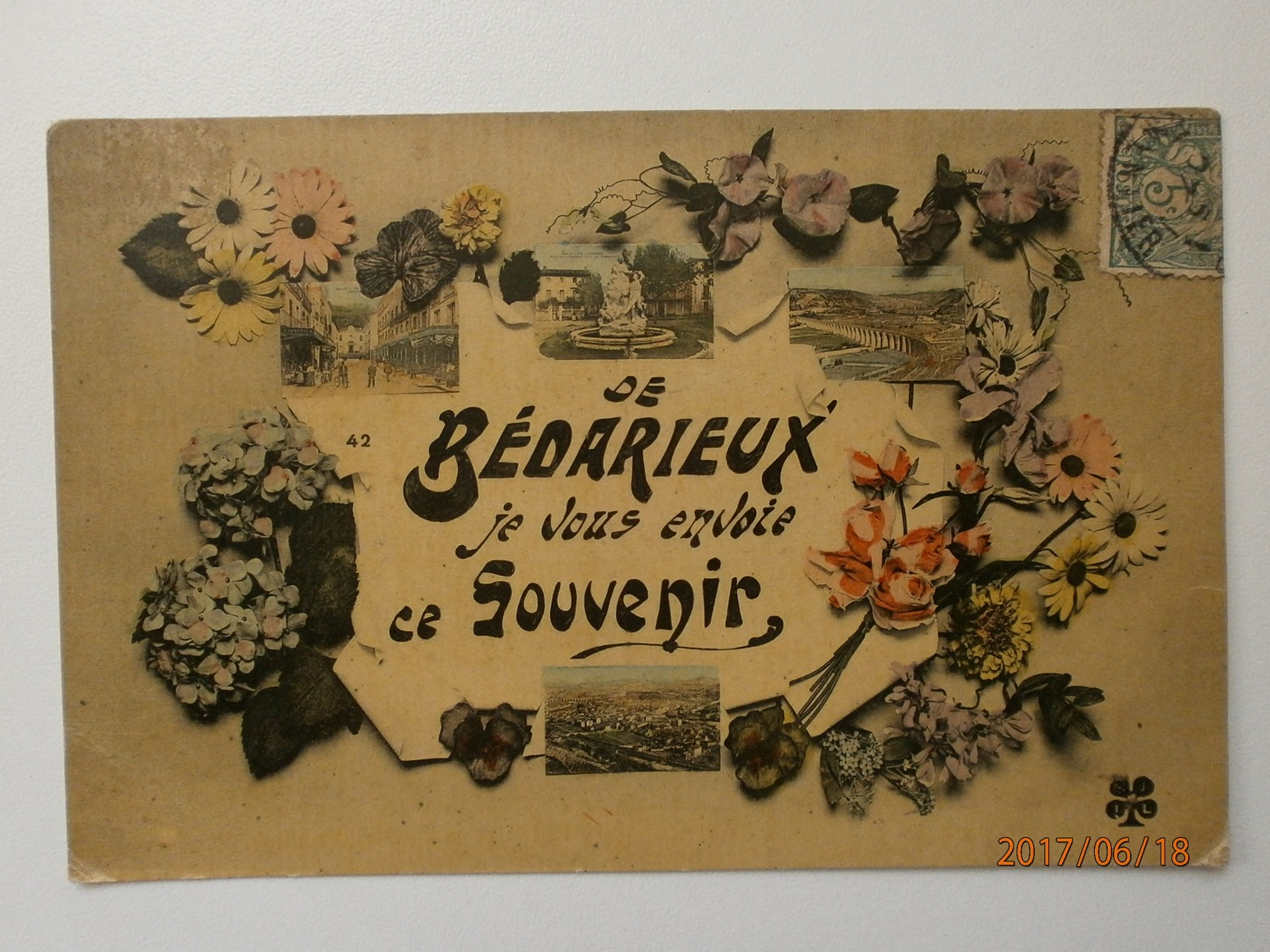 34 Bédarieux. De Bédarieux Je Vous Envoie Ce Souvenir (A7p20) - Bedarieux