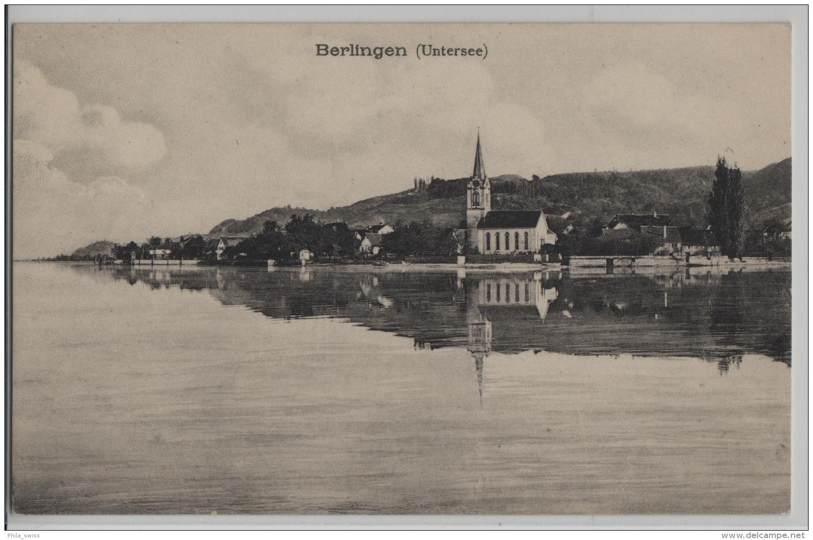 Berlingen (Untersee) Mit Kirche - Photo: Metz - Berlingen
